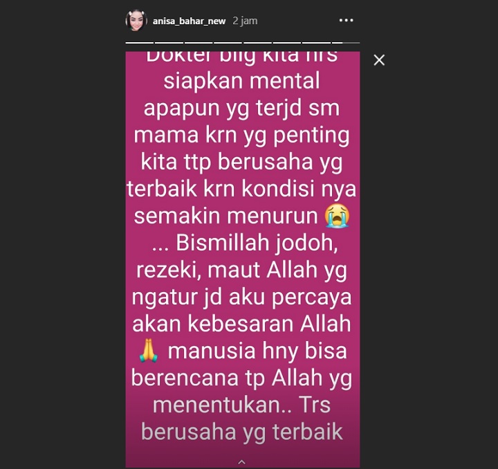 InstaStory Annisa Bahar
