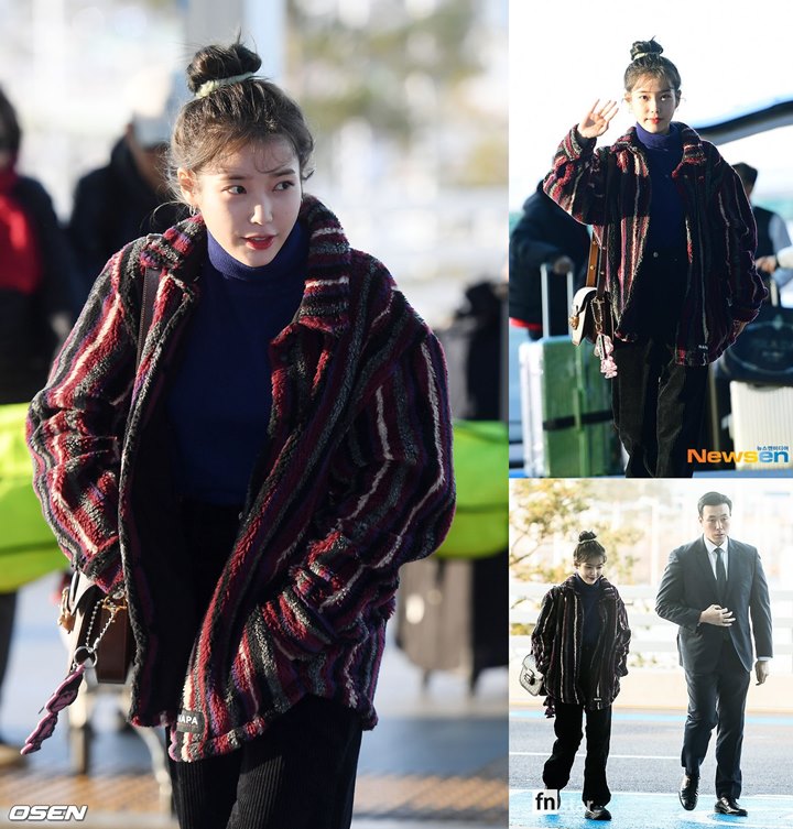 IU Super Imut Berangkat ke Malaysia, Foto Bareng Bodyguard Curi Perhatian