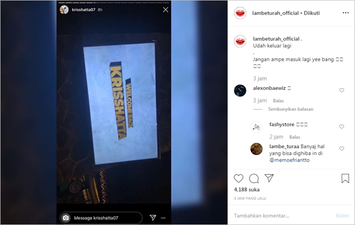 Kriss Hatta Malah Dapat Komentar Tak Terduga Usai Pamer Sambutan Meriah Saat Bebas dari Penjara