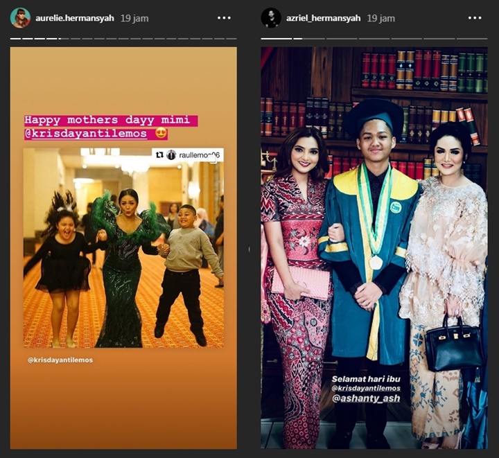 Manisnya Cara Aurel dan Azriel Hermansyah Beri Ucapan Selamat Hari Ibu Untuk Ashanty