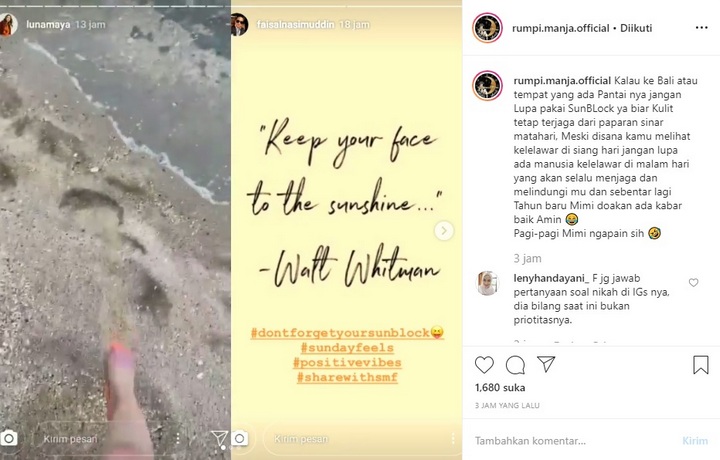 Luna Maya Liburan ke Pantai, Faisal Nasimuddin Tunjukkan \'Perhatian\' Lewat Pesan Ini