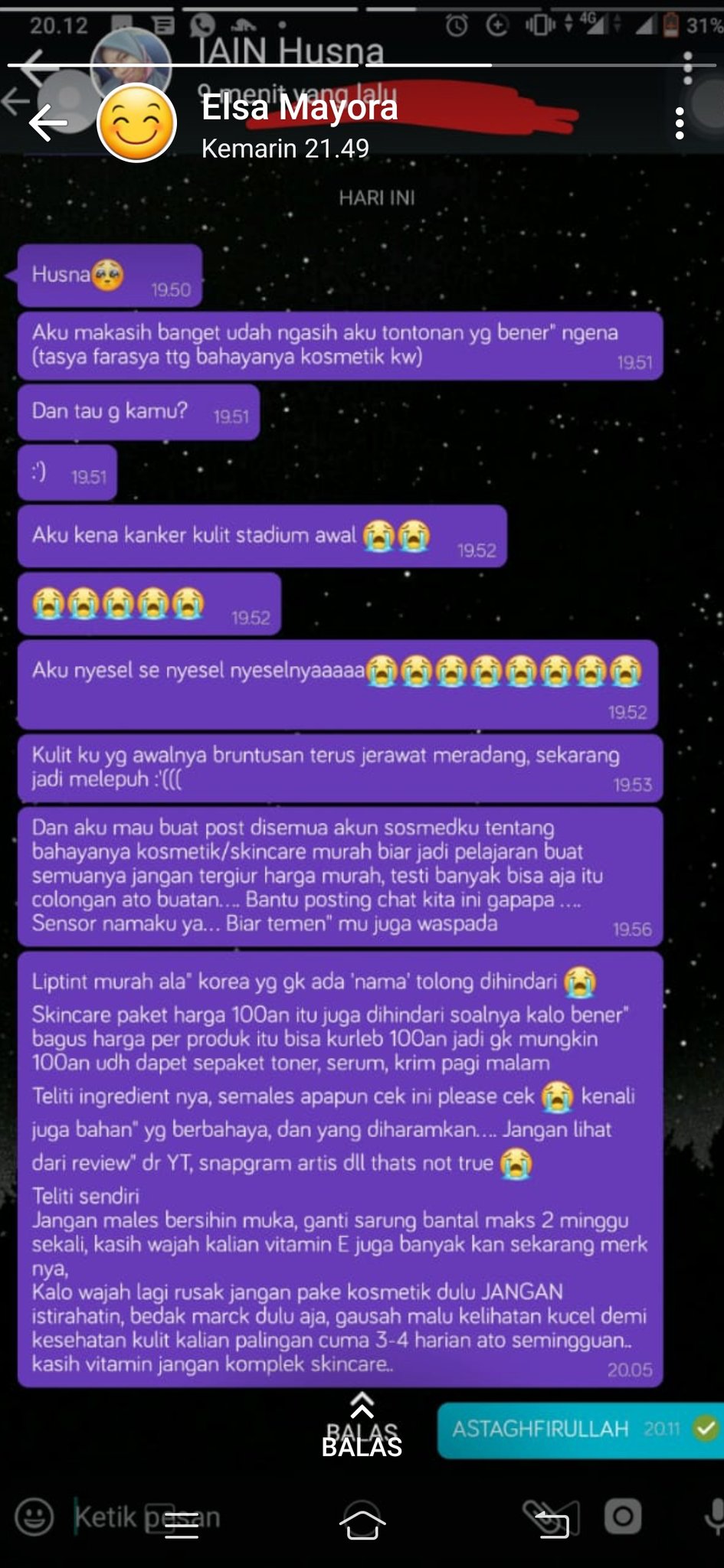 Skincare KW Penyebab Kanker