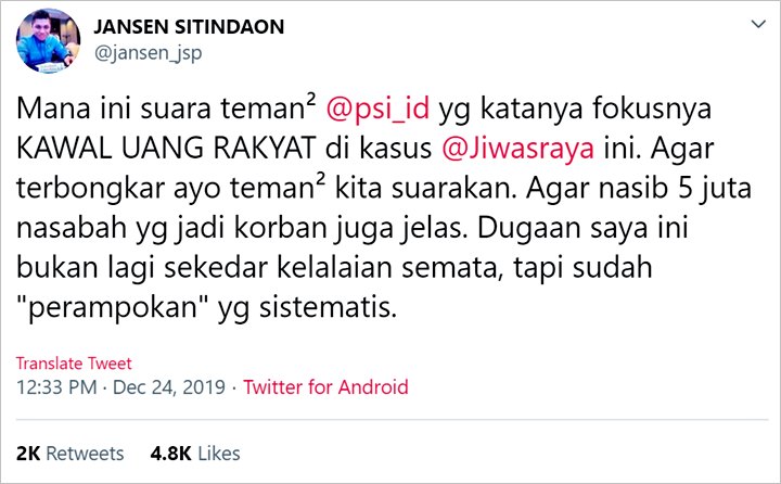 Disindir Demokrat Sampai #PSIMingkemSoalJiwasraya Trending: Katanya \'Kawal Uang Rakyat\'-1