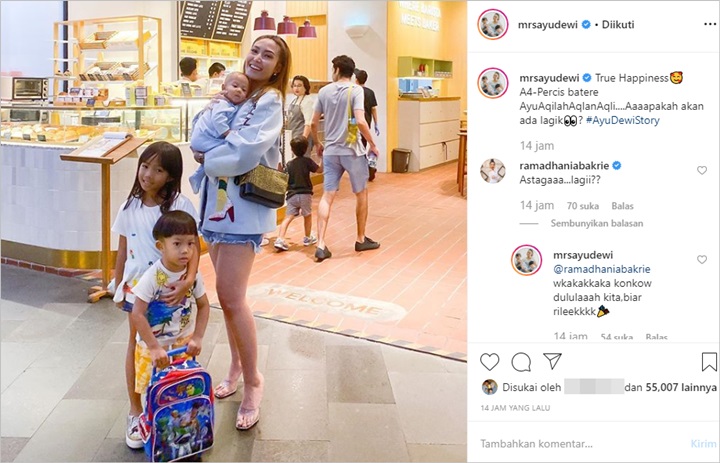 Ayu Dewi Mau Nambah Anak Keempat