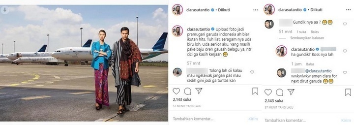 Clara Tan Sindir Pedas Putri Ramli \'Selir\' Dirut Garuda
