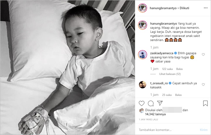 Putra Hanung dan Zaskia