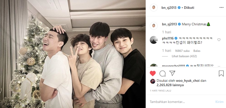 Geng Wooga V BTS Foto Gemas Buat Natal, Hyungsik Komplain Soal Ini