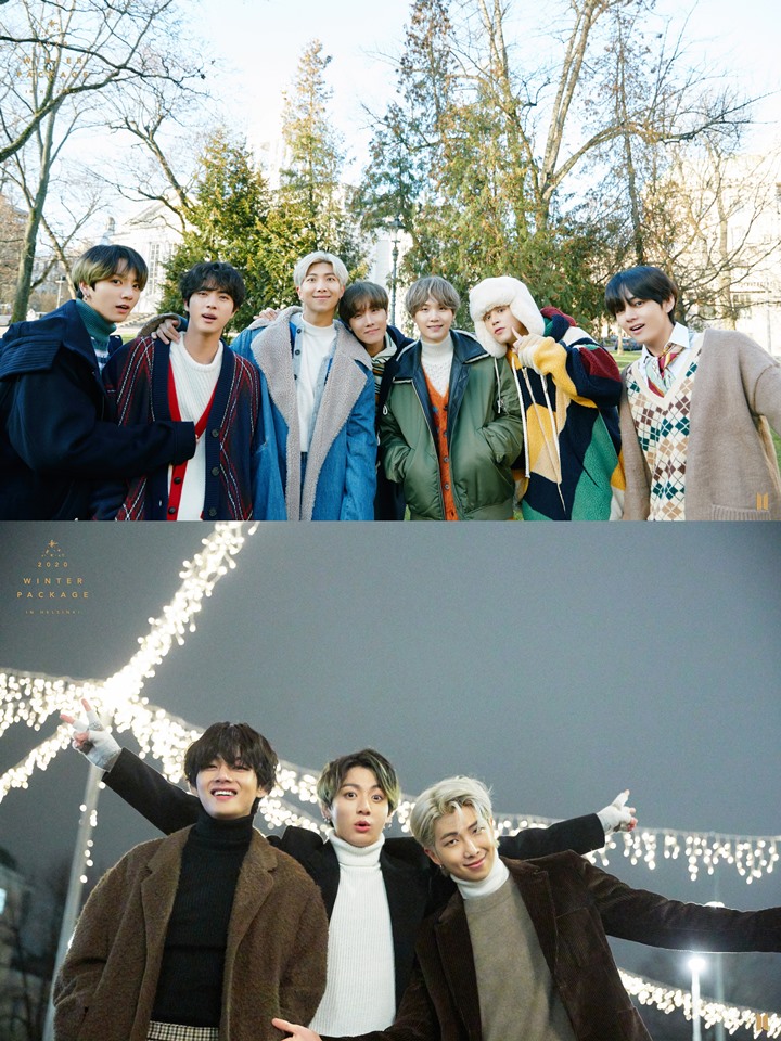 BTS Rilis Pemotretan Winter Package 2020, Rambut Ombre Jungkook Paling Curi Perhatian 2