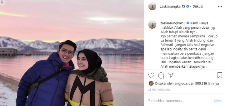 Zaskia Sungkar Angkat Bicara