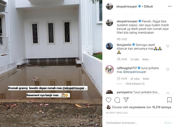 Postingan Eko Patrio di Instagram