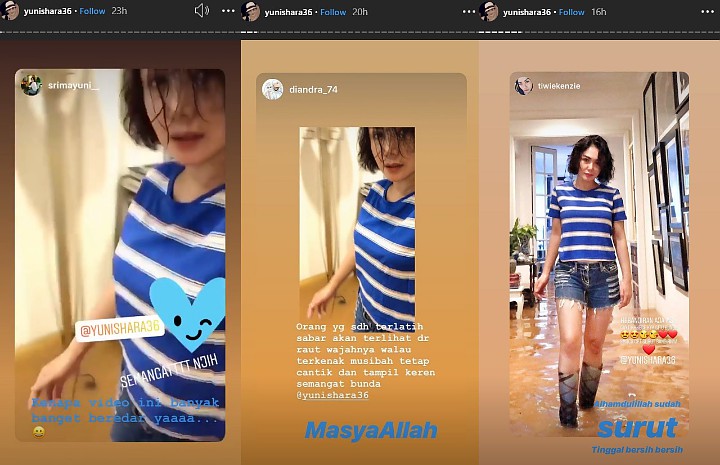 Yuni Shara Beri Tanggapan Ini Usai Tahu Potret OOTD Saat Banjir Jadi Trending