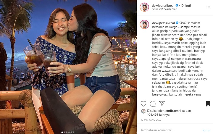 Postingan Instagram Dewi Persik