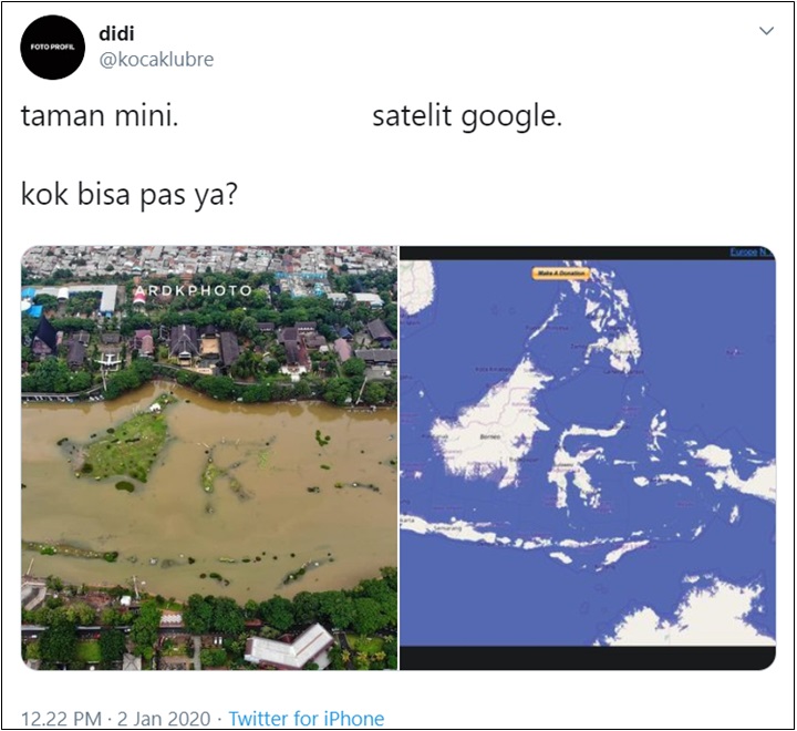 Viral Satelit Google Sudah Ramalkan Dampak Banjir Jakarta-1