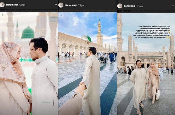 Dian Pelangi dan Suami Umrah