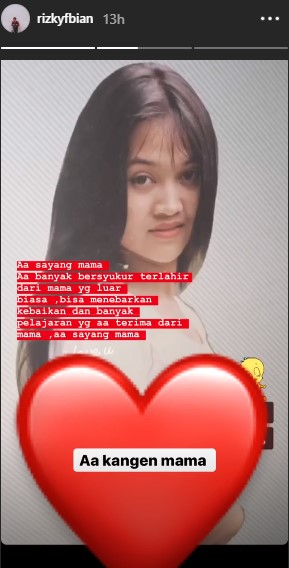 Ungkap Rasa Rindu, Rizky Febian Bagikan Potret Cantik Lina Di Masa Muda