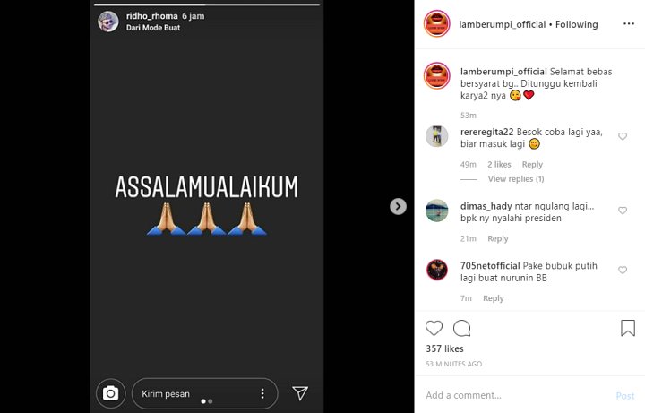 Ridho Roma Perdana Sapa Penggemar Usai Bebas Penjara, Malah Dapat Wanti-Wanti