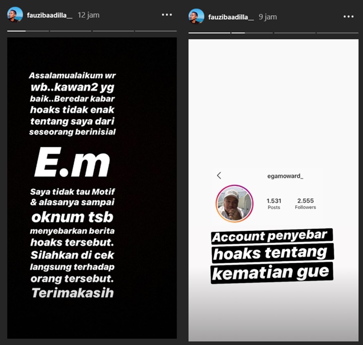 Sosok Penyebar Hoaks Kematian Fauzi Baadilla
