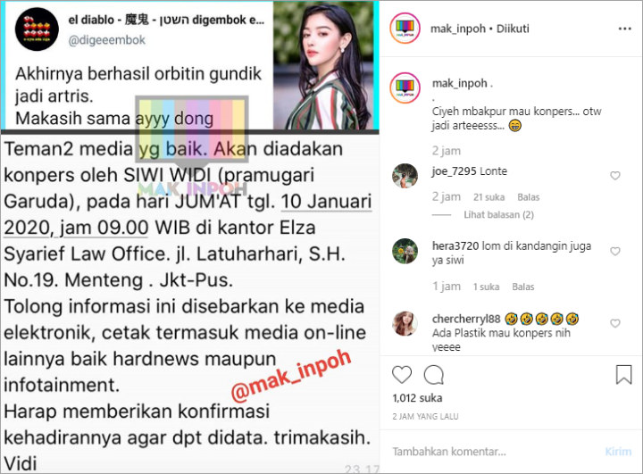 Rencana Jumpa Pers