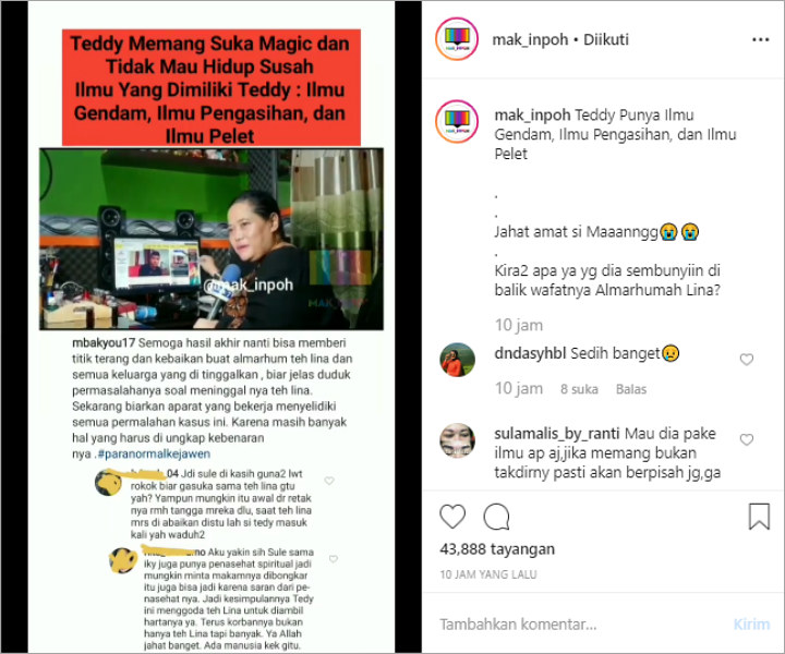Mbak You Komentari Teddy