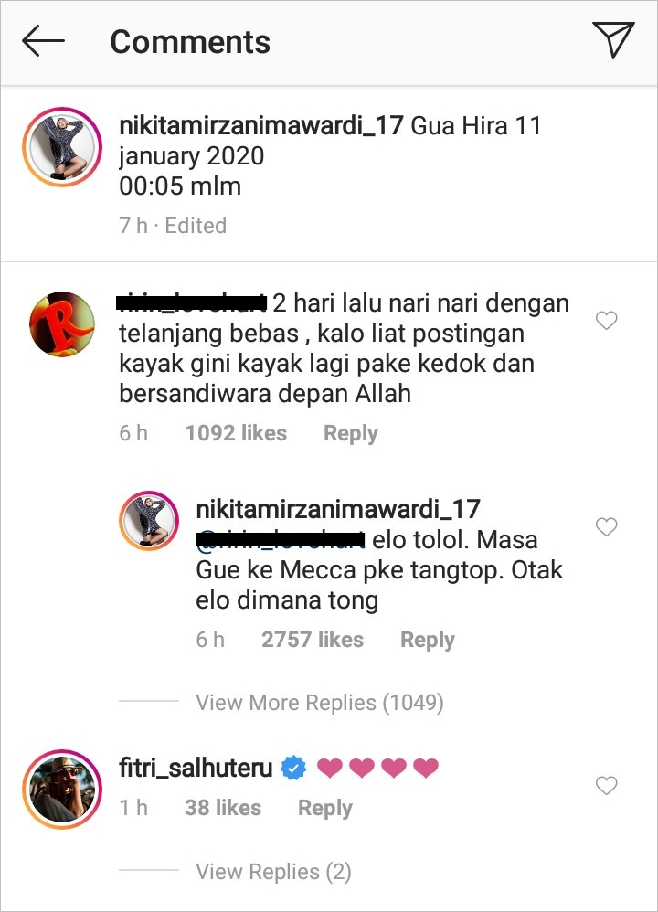 Nikita Mirzani Murka Dituding Cuma Sandiwara Saat Tampil Muslimah Selama Umrah