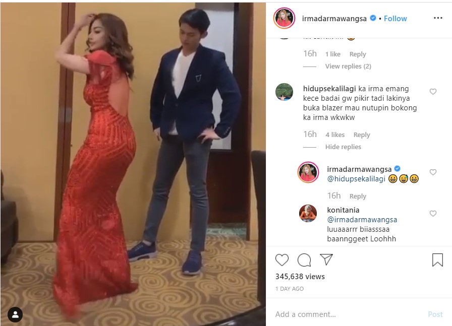 Lihat Irma Darmawangsa Berjoget, Reaksi Irfan Sbaztian Langsung Buka Kancing Tuai Respon Begini O