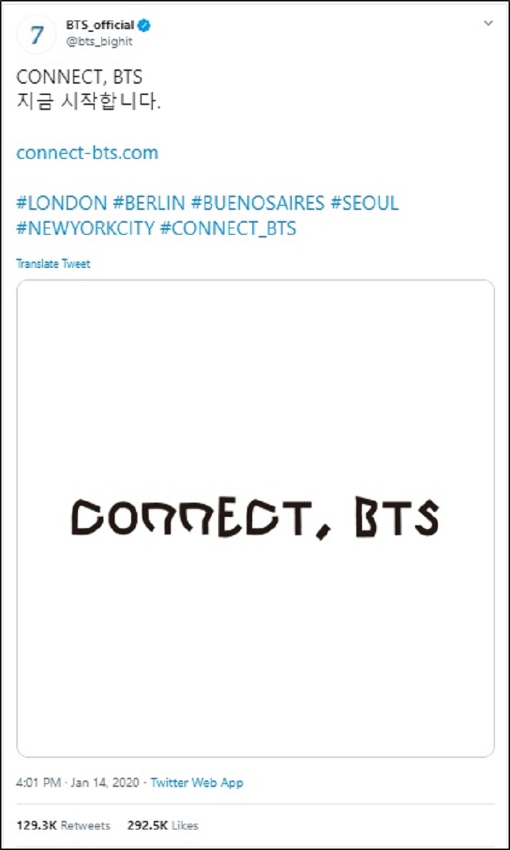 BTS Resmi Perkenalkan Proyek Comeback Global \'CONNECT, BTS\'