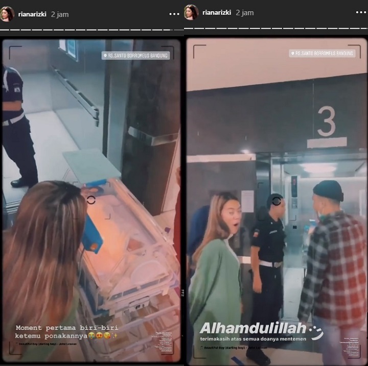 Kebahagiaan Riri Saat Bertemu Keponakan untuk Pertama Kali