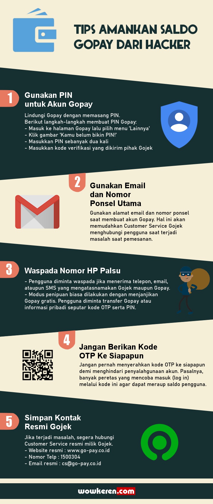 INFOGRAFIS: Tips Agar Saldo Gopay Tidak Diretas