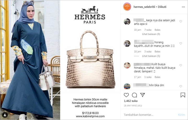 Angel Lelga Pakai tas Rp 2,4 Miliar