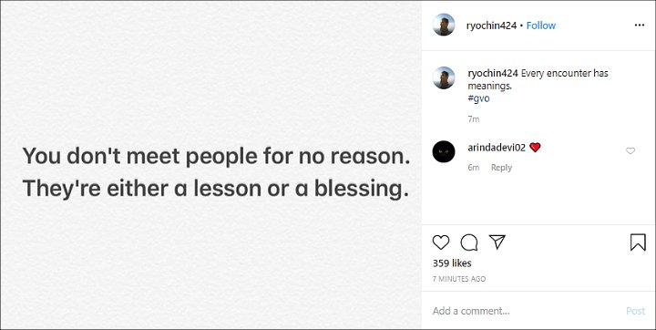 Postingan Ryochin Soal Pertemuan