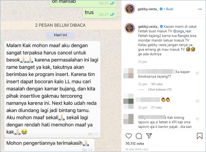 Bukan Gebby Vesta, Ternyata Ini Sosok Yang Dihadang Lucinta Luna Agar Tak Masuk TV