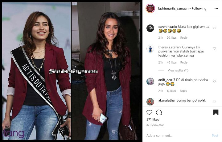Terlihat Sama, Ayu Ting Ting Diledek Jiplak Style Hraddha Kapoor