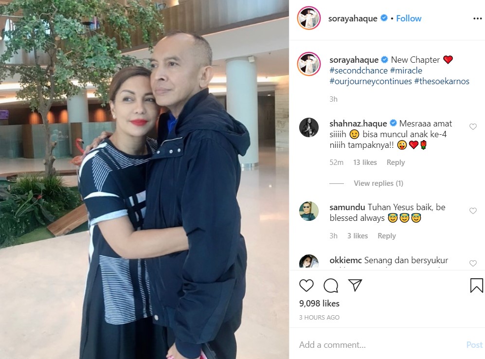 Soraya Haque Mesra Bareng Suami Yang Sudah Bisa Berdiri, Sang Adik Goda Bakal Punya Anak Ke-4