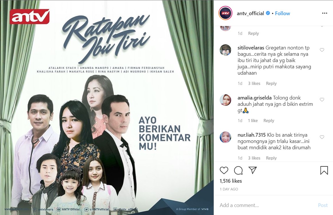 Peforma Tayangan Perdana ‘Ratapan Ibu Tiri’ Kalahkan Rating ‘Bawang Putih Berkulit Merah\'