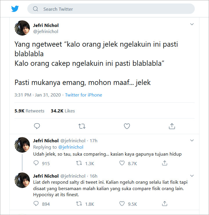 Cuitan Jefri Nichol