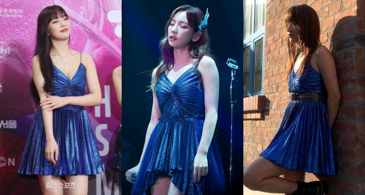 Joy, Tae Yeon dan Han Hyo Joo Sama-Sama Pakai Dress Seksi Umbar Dada, Siapa Paling Cantik?