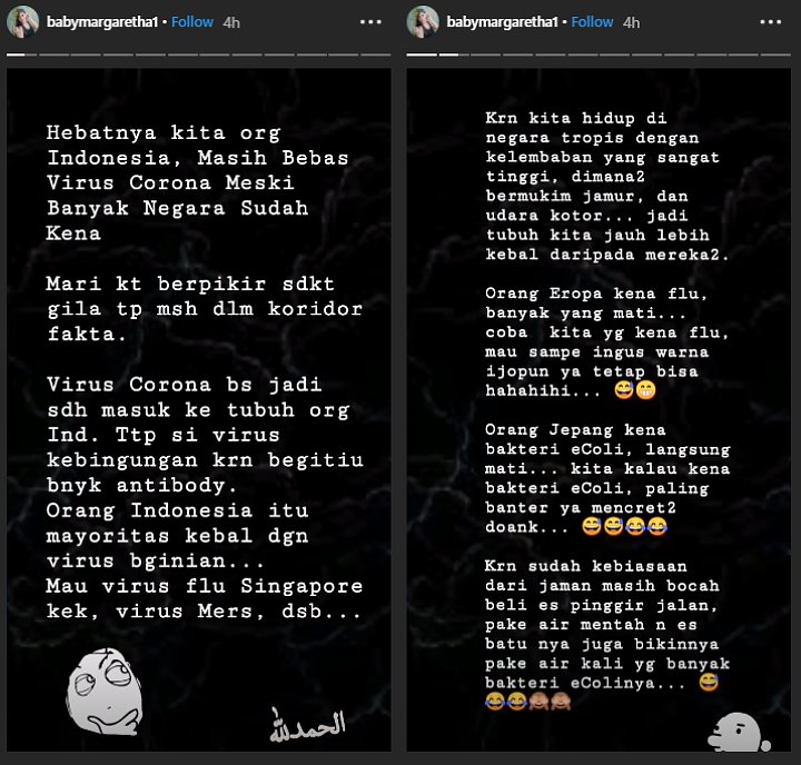 InstaStory Baby Margaretha