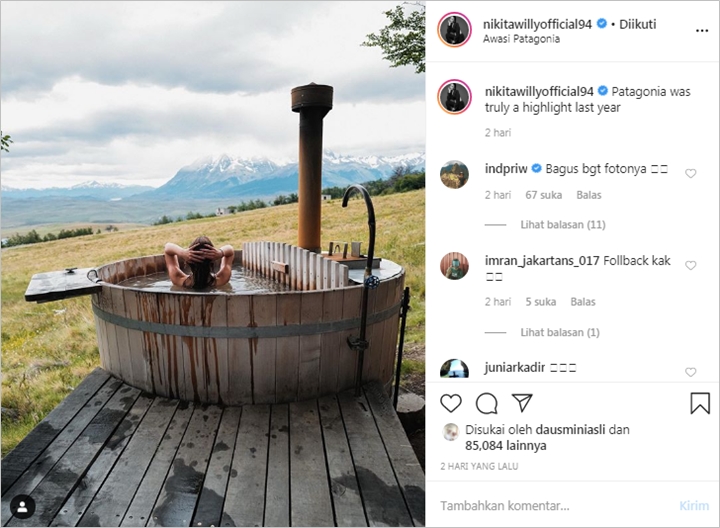 Pamer Foto Hot di Bak Mandi, Nikita Willy Digombalin Sang Kekasih