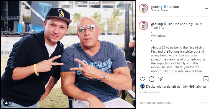 Gading Marten Dan Vin Diesel
