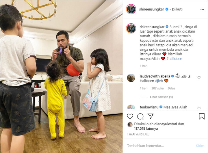 Shireen Sungkar Puji Suami