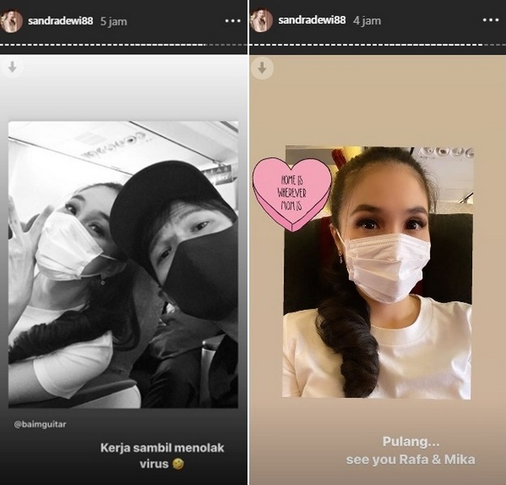 Sandra Dewi vs Virus Corona