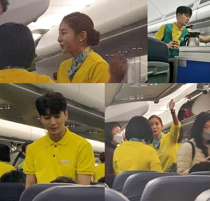 Beredar Foto Uee dan Yunhyeong iKON Masih Syuting \'Cabin Crew 2\', Fans Khawatir