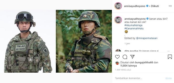 Annisa Pohan Sandingkan Foto Suami dengan Hyun Bin
