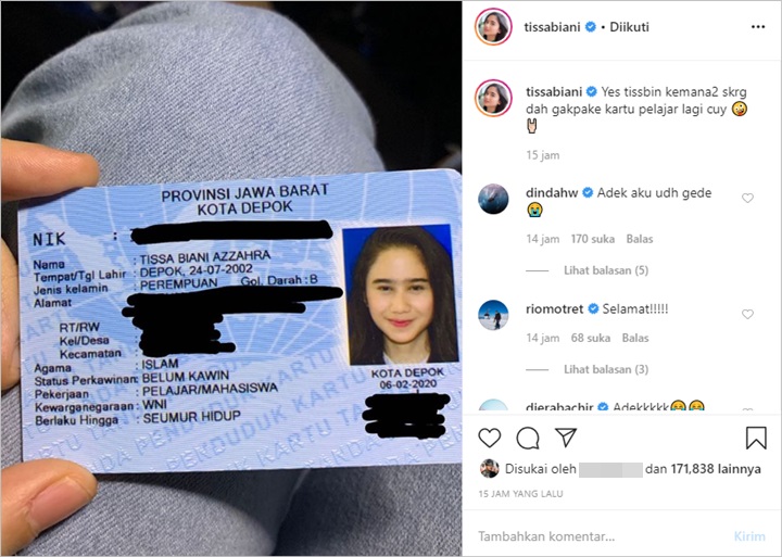 Tissa Biani KTP