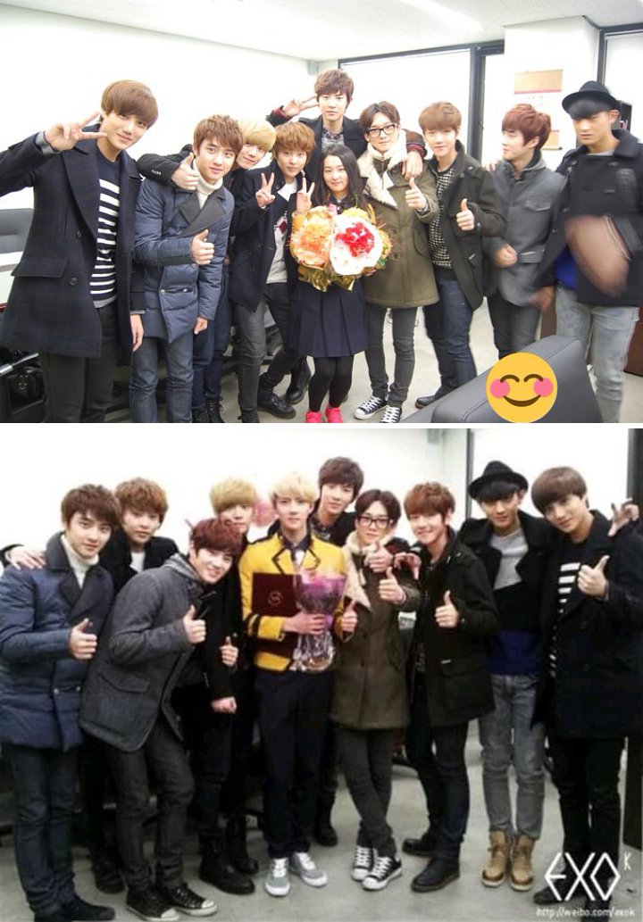 Fans Kenang Momen Saat EXO Hadiri Kelulusan Sehun dan Seulgi Red Velvet