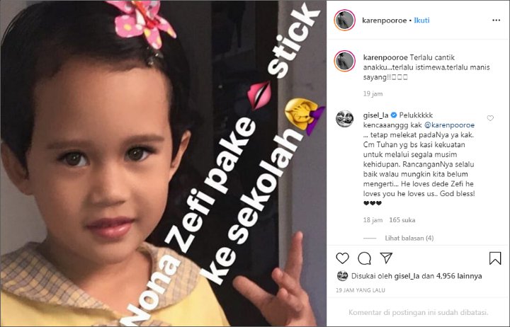 Gisel Beri Dukungan Ke Karen Idol