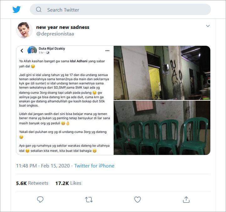 Reza Arap Datangi Ultah Bocah Viral