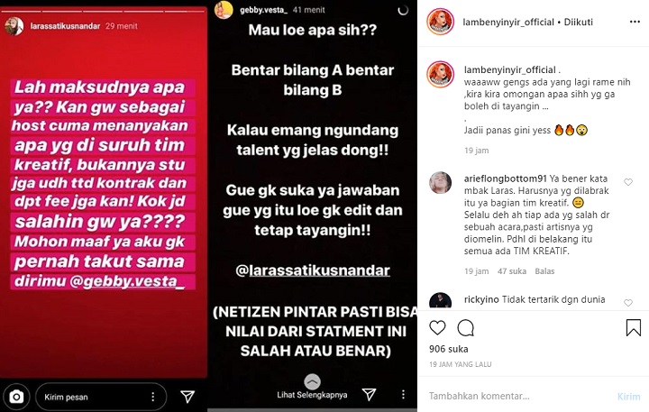 Gebby Vesta Labrak Barbie Larassati Soal Tayangan YouTube