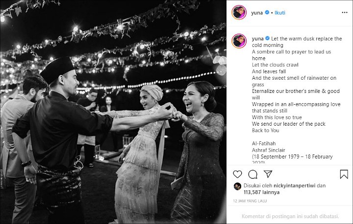 Yuna Berduka Ashraf Meninggal