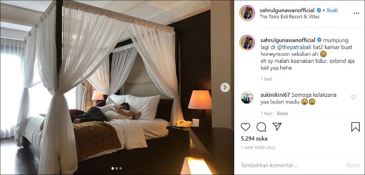 Siap Menikah, Sahrul Gunawan Sudah Cari Kamar di Bali untuk Honeymoon